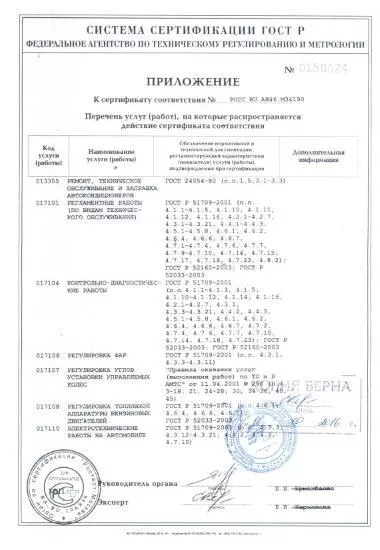 Сертификат Ростест