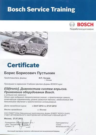 Сертификат 
